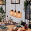 Soungou Lampadario a sospensione, Lampada a sospensione Écru, Nero, 3-Luci