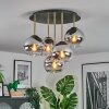 Koyoto Plafoniera, Lampada a sfera Ottone, Nero, 5-Luci