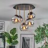 Koyoto Plafoniera, Lampada a sfera Ottone, Nero, 5-Luci