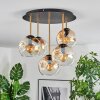 Ripoll Plafoniera, Lampada a sfera Ottone, Nero, 5-Luci