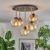 Ripoll Plafoniera, Lampada a sfera Ottone, Nero, 5-Luci