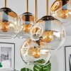 Ripoll Plafoniera, Lampada a sfera Ottone, Nero, 5-Luci