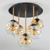 Ripoll Plafoniera, Lampada a sfera Ottone, Nero, 5-Luci
