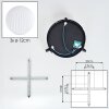 Chehalis Plafoniera, Lampada a sfera 44 cm Bianco, 3-Luci
