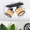 Ramila Plafoniera, Faretto da soffitto Nero, 2-Luci