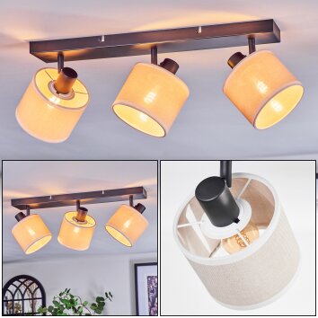 Bassagoda Plafoniera, Faretto da soffitto Nero, 3-Luci