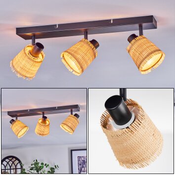 Lindberg Plafoniera, Faretto da soffitto Nero, 3-Luci