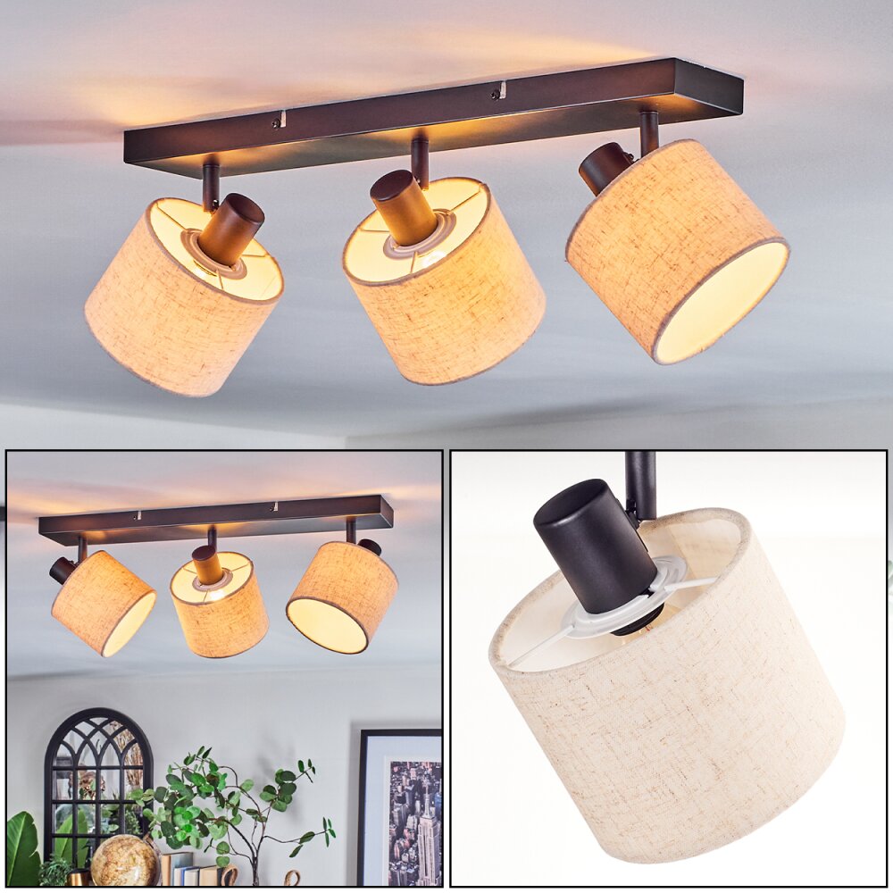 Bassagoda Plafoniera, Faretto da soffitto Nero, 3-Luci main product photo