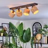 Granja Plafoniera, Faretto da soffitto Nero, 4-Luci
