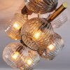 Ripoll Plafoniera, Lampada a sfera Oro, Nero, 8-Luci