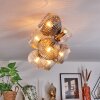 Ripoll Plafoniera, Lampada a sfera Oro, Nero, 8-Luci