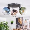 Gastor Plafoniera, Lampada a sfera Blu, Verde, Chiaro, Ramato, 3-Luci
