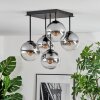 Gastor Plafoniera, Lampada a sfera Chiaro, Grigio fumo, 5-Luci