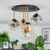 Ripoll Plafoniera, Lampada a sfera Ottone, Nero, 5-Luci