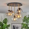 Ripoll Plafoniera, Lampada a sfera Ottone, Nero, 5-Luci