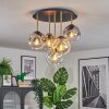 Ripoll Plafoniera, Lampada a sfera Ottone, Nero, 5-Luci