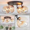 Chehalis Plafoniera, Lampada a sfera Ambrato, Chiaro, 4-Luci
