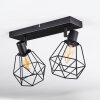 Yaak Plafoniera, Faretto da soffitto Nero, 2-Luci