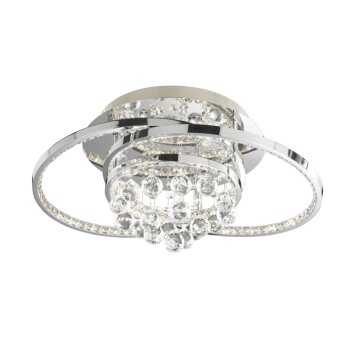 Wofi MEDLEY Plafoniera LED Cromo, 1-Luce