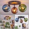 Gastor Plafoniera, Lampada a sfera Blu, Verde, Ramato, 3-Luci