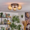 Koyoto Plafoniera, Lampada a sfera Ambrato, 3-Luci