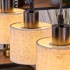 Bassagoda Lampadario a sospensione, Lampada a sospensione Écru, Nero, 3-Luci