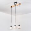 Bassagoda Lampadario a sospensione, Lampada a sospensione Écru, Nero, 3-Luci