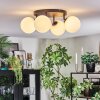 Chehalis Plafoniera, Lampada a sfera 30 cm Bianco, 4-Luci