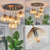 Koyoto Plafoniera, Lampada a sfera Ottone, Nero, 5-Luci
