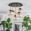 Koyoto Plafoniera, Lampada a sfera Ottone, Nero, 5-Luci