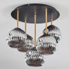 Ripoll Plafoniera, Lampada a sfera Ottone, Nero, 5-Luci
