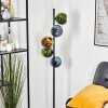 Koyoto Lampada a sfera, Lampada da terra 32 cm Blu, Oro, Verde, 5-Luci