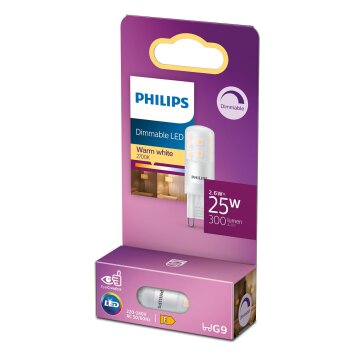 Philips LED G9 2,3 Watt 2700 Kelvin 215 Lumen Philips LED G9 2,3 Watt 2700 Kelvin 215 Lumen
