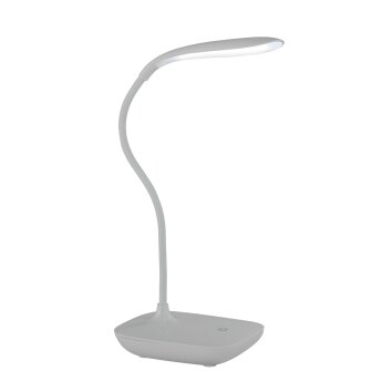 Wofi COLLO Lampada da Tavolo LED Argento, 1-Luce Wofi COLLO Lampada da Tavolo LED Argento, 1-Luce
