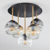 Ripoll Plafoniera, Lampada a sfera Ottone, Nero, 5-Luci