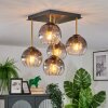 Koyoto Plafoniera, Lampada a sfera Oro, Nero, 5-Luci