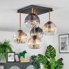 Koyoto Plafoniera, Lampada a sfera Oro, Nero, 5-Luci