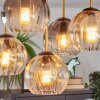Koyoto Plafoniera, Lampada a sfera Oro, Nero, 5-Luci