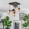 Koyoto Plafoniera, Lampada a sfera Oro, Nero, 5-Luci