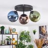 Koyoto Plafoniera, Lampada a sfera Blu, Verde, Ramato, 3-Luci