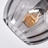 Koyoto Plafoniera, Lampada a sfera Ambrato, Chiaro, Grigio fumo, 3-Luci