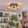 Koyoto Plafoniera, Lampada a sfera Ambrato, 3-Luci