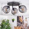 Koyoto Plafoniera, Lampada a sfera Grigio fumo, 3-Luci