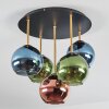 Koyoto Plafoniera, Lampada a sfera 45 cm Ottone, Nero, 5-Luci