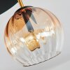 Koyoto Plafoniera, Lampada a sfera Ottone, Nero, 5-Luci