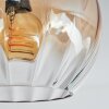 Koyoto Plafoniera, Lampada a sfera Ottone, Nero, 5-Luci
