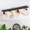 Sabadim Plafoniera, Faretto da soffitto Nero, 4-Luci