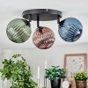 Chehalis Plafoniera, Lampada a sfera Blu, Verde, Ramato, 3-Luci