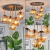 Koyoto Plafoniera, Lampada a sfera 45 cm Ottone, Nero, 5-Luci