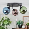 Chehalis Plafoniera, Lampada a sfera 44 cm Blu, Verde, Ramato, 3-Luci